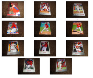 PHILLIES PLAYER/COACH PHOTO CARD Pettibone/Pinto/Pivetta/Quintero/Quinn/Ramos 