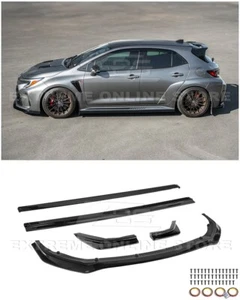 For 23-24 Toyota GR Corolla | Glossy Black Front Lip & Side Skirts Rear Apron - Bild 1 von 23