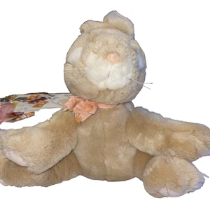RUSS BERRIE APRIKOSE HASE KANINCHEN BEIGE & PFIRSICH PLÜSCH 13" KUSCHELTIER Plüschtier Kinder Spielzeug - Bild 1 von 5