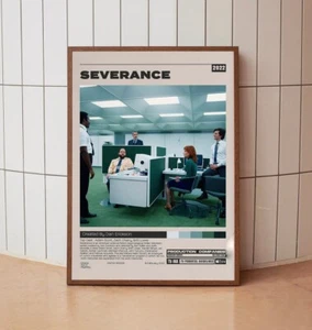 Severance Poster, Dan Erickson, Minimalist Tv Series, Vintage Retro Art Print - Picture 1 of 8