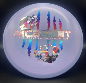 Buzzz ESP Swirl McFace 6X Zebra Wonderbread Misprint 177g+ New  Halo Blue - Picture 1 of 4