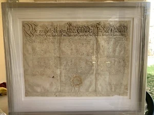 1758 Signed Alexander Ferdinand 3rd Prince of Thurn and Taxis Pergamin DOCUMENT - Picture 1 of 14
