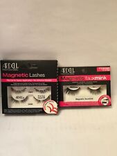 Lot of 2 Ardell Magnetic Lashes Faux Mink 811 & Pre Cut Demi W (Upper and Lower)