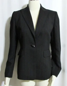 NEW Womens Ladies KASPER Black & Red Pinstripe Fully Lined Blazer Jacket 6 - Picture 1 of 5