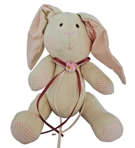 VTG Russ Muslin Rabbit Bunny Arms and Legs Articulated With Buttons - Picture 1 of 8