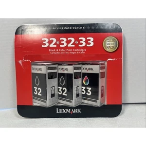 LEXMARK 3 PACK - 2 BLACK PRINT CARTRIDGES 1 Color - Picture 1 of 4