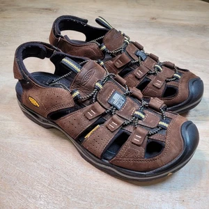 Sandalias deportivas Keen para hombre talla 10 de cuero Rialto zapatos de senderismo acuático HECHOS EN EE. UU. - Imagen 1 de 11