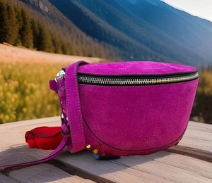 AUTÉNTICO NUEVO CON ETIQUETAS $775 Isabel Marant Skano Tachuelas Gamuza Cinturón y Riñonera Bolso de Hombro - Imagen 1 de 19