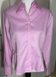 Vintage Mark Shale Damen 10 Langarmhemd mit Knopfleiste rosa - Bild 1 von 8