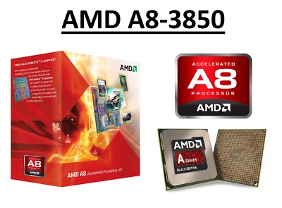 AMD A8-3850 Quad Core Processor 2.9GHz, 4 MB Cache, Socket FM1, 100Watt CPU - Image 1 of 4