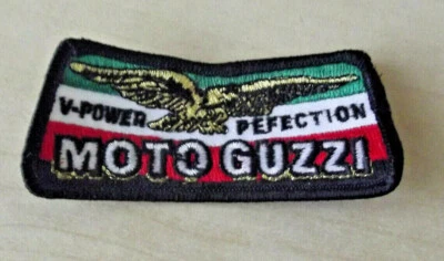 MOTO GUZZI V50 V75 LE MANS MOTO ITALIANA COSER EN PARCHE DE HIERRO PEQUEÑO Foto 1 de 3