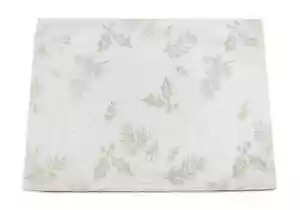 Winter Hedgerow Sparkly Christmas Damask Tablecloth - Champagne/Gold - 67" Round - Picture 1 of 1