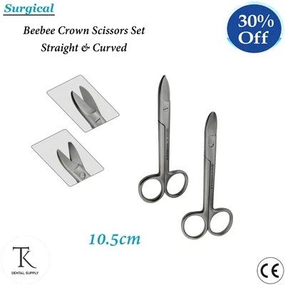 TK PLUS Chirurgische Instrumente Zahnarzt Drahtschneide Beebee Krone Schere Satz 10.5cm