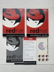 Red Hat Linux 7.1 Reference and Customization Guide w/ Stickers Lot 2 books - Picture 1 of 11