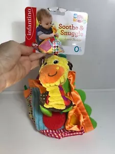 New Baby Girl Boy Infantino Soothe & Snuggle Giraffe Lovie Buddy Teether Blanket - Picture 1 of 8