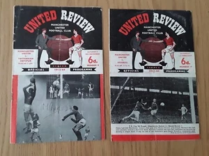 Manchester United 1963/64 Selection of Home League Programmes from menu - Picture 1 of 3