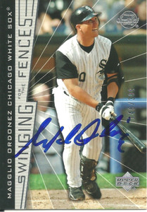 Magglio Ordonez Chicago White Sox/ Detroit Tigers Personally Autographed Card