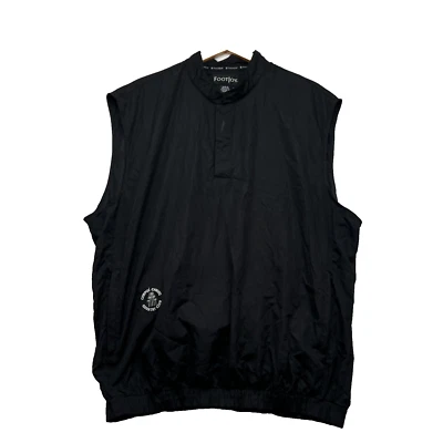 Footjoy FJ Golf Vest Mens L(XL) Medium Black Quarter Performance - Image 1 of 4