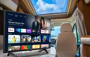 Brand New CHIQ 32" Android Smart Google LED TV Netflix With 12v Caravan Adaptor - Picture 1 of 13