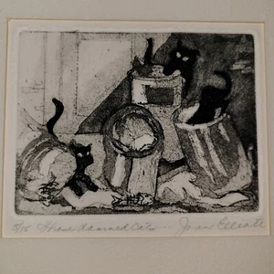 Vintage signed, & Numbered. "Those Damned Cats" by Joan Elliate # 5 of 15 - Bild 1 von 9