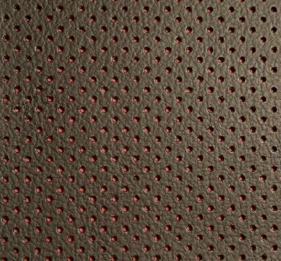 Material de tapicería automotriz de vinilo perforado L7981/L7999 gris tierra/ébano mediano Foto 1 de 2