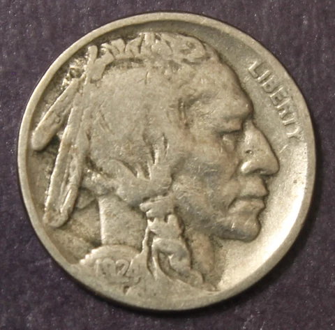 1924 S Buffalo Nickel VG......................Lot 173 Cover
