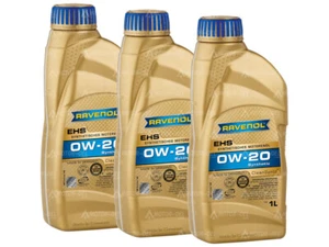 3 (3x1) Liter RAVENOL EHS SAE 0W-20 Motoröl Made in Germany - Bild 1 von 1