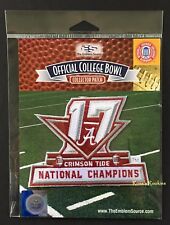2017 ALABAMA NATIONAL CHAMPIONS NCAA OFFICIAL FOOTBALL PATCH CRIMSON TIDE