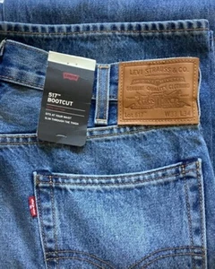 Levi's Men's 517 0246 PREMIUM BIG E BOOTCUT 33x34 Bull Blue NON-STRETCH NWT $98 - Picture 1 of 10