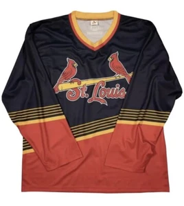 NEW ST LOUIS CARDINALS ADULT HOCKEY JERSEY 9/10/21 SGA SIZE XL - Picture 1 of 2