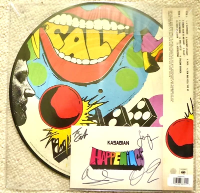 Signed Kasabian Happenings Deluxe Vinyl Picture Disc - with signed Art Card @@ - Image 1 of 3