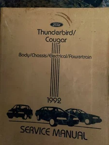 1992 Ford Thunderbird/Cougar Service Manual - Picture 1 of 1