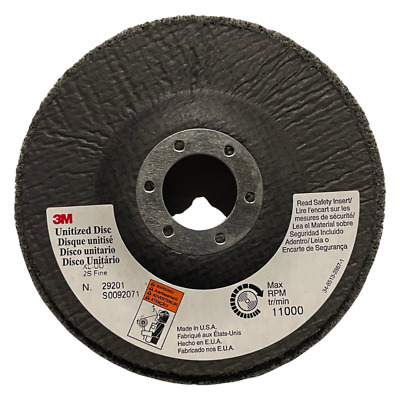 3M Scotch-Brite 4-1/2  X 7/8  EXL Unitized Disc Wheel Silicon Carbide 2S FIN • 16.99$
