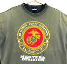Vintage Washington Marine Corps Marathon T-Shirt Size XL 1994 Black Double Sided