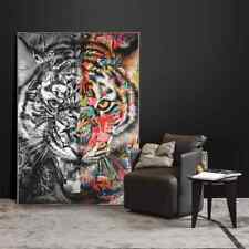 Abstract Tiger Words Graffiti Art Canvas Painting Wall Art Posters Canvas Prints