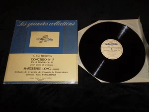 LP BEETHOVEN - MARGUERITE LONG / CONCERTO N° 3 / COLUMBIA FHX 5007 FRENCH PRESS - Picture 1 of 3