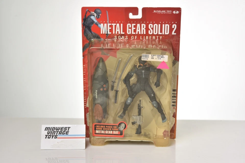 Metal Gear Solid 2 Sons of Liberty Raiden Action Figure McFarlane Toys 2001