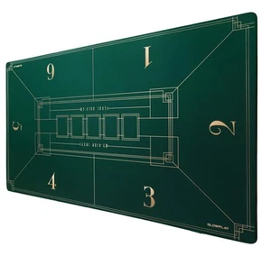 47 x 27 Inch Texas Hold'em Poker Mat | Portable Poker Table Top with Art Deco... - Picture 1 of 6