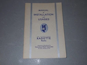 1933 International Radio Kadette Model P Owners Manual - Bild 1 von 4