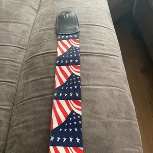 USA United States American Stars and Stripes Flagge Design Gitarrengurt - Bild 1 von 2