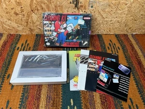 Super Nintendo Entertainment System (SNES) Mario Variant Cleaning Kit CIB Box - Picture 1 of 9