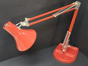 Vintage IKEA ROT Gusseisen VERSTELLBAR Lesen, Arbeit, Student WOW 36" hoch - Bild 1 von 14