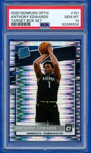 2020 Donruss Optic - Target Box Set - Anthony Edwards Rookie Card PSA 10 🔥 - Picture 1 of 2