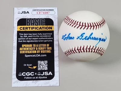 Charlie Chas Gehringer Signed Baseball JSA COA Detroit Tigers HOF Mechanical Man - Image 1 of 4