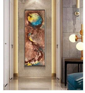 Large Canvas Oil With 24 Carat Gold Leaf - Picture 1 of 7