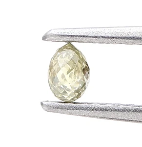 0.18ct COLOR VERDE CLARO FORMA BRIOLETTE CORTE CUENTAS DIAMANTE NATURAL 3.5x2.5MM - Imagen 1 de 11