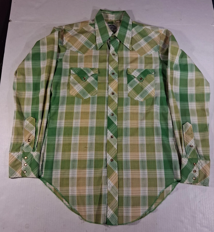 Bordado de colección Miller Western Wear Denver. Camisa de rodeo Pearl Snap 15,5 35 Foto 1 de 4