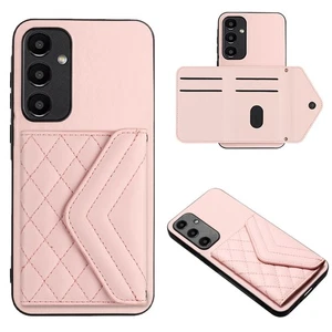 For Various Phone Card Pocket Wallet Case Leather Back Cover Fashion Women Girls - Picture 1 of 8