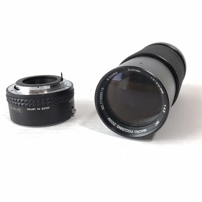 Vivitar 1:4.5 70-210mm Macro Focusing Zoom Ø52mm Lens Focal MC 2x Converter - Image 1 of 4