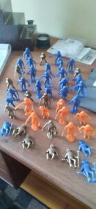 LOT of 43 VTG MPC Astronaut Space Toy Soldier Playset Figures 45mm Figures Army